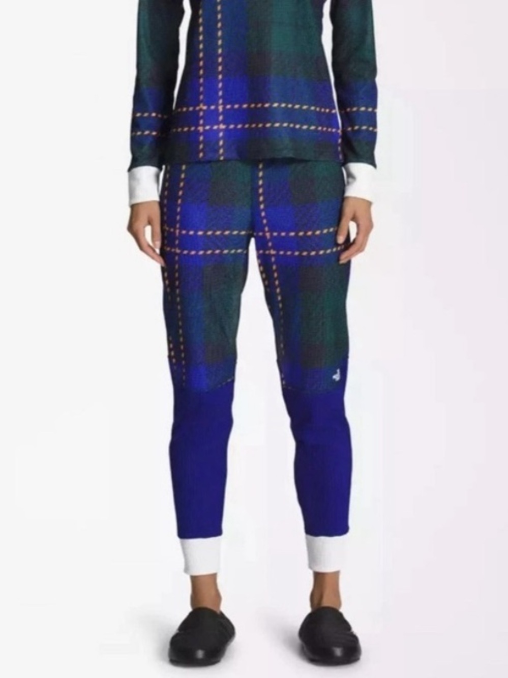 The North Face Women's Flash Dry Base Layer Plaid Waffle PANTS Leggings Small